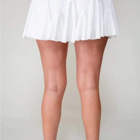 #312 RESTOCK Elegant White Pleated Skirt - Picture 5 of 5